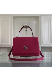 Louis Vuitton original litchi leather tote bag 50250 burgundy HV09745kC27