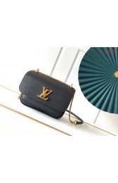 Louis Vuitton Original Lockme chain small handbag M57067 black HV10989nS91