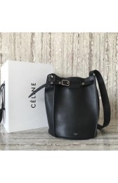Luxury CELINE BIG BAG BUCKET IN SUPPLE GRAINED CALFSKIN 55428 black HV01246QT69