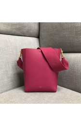 Luxury CELINE SANGLE SMALL BUCKET BAG IN SOFT GRAINED CALFSKIN 189303 ROSE HV10215Px24