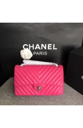 Luxury Chanel Flap Original Lambskin Leather Shoulder Bag CF 1112V rose silver chain HV05718Lv15