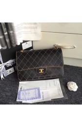 Luxury Chanel Flap Shoulder Bags Leather CF B1113 black gold chain HV02661QT69