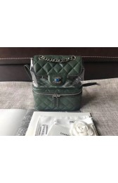 Luxury Chanel Original Calfskin Leather Backpack 83429 green HV09120Px24