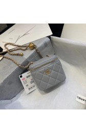 Luxury Chanel Original Small classic chain box handbag AP1447 light grey HV00405Px24