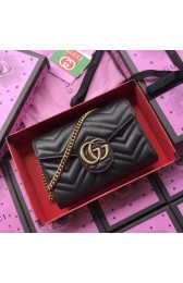 Luxury Gucci GG MARMONT 474575 Shoulder Bag black HV08866QT69