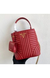 Luxury Prada Double Saffiano Original Calfskin Leather Bag 1BA212 Red HV11675Px24