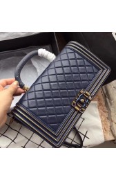 Newest Chanel Flap Tote Bag 6600 Dark blue HV09734Zr53