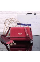 Prada Cahier Leather Shoulder Bag 7397 red HV01396yk28