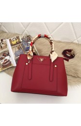 Prada Calf leather bag 5021 red HV03769Kn56