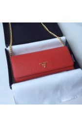 Prada Calfskin Leather Shoulder Bag 1BP290 red HV01397hI90