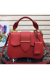 Prada Embleme Saffiano leather bag 1BN005 red HV07592Nw52