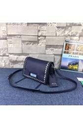 Prada Etiquette Messenger Bag Calfskin Leather 1BD082 dark blue HV04424hc46