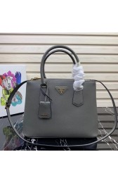 Prada Galleria Saffiano Leather Bag 1BA232 Grey HV11188tg76