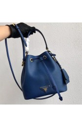 Prada Galleria Saffiano Leather Bag 1BE032 Blue HV01020tL32