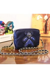 Prada Nylon cloth casual bag BN1320 blue HV01527fo19