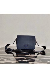 Prada Saffiano leather shoulder bag 2VD038 dark blue HV00652ta99