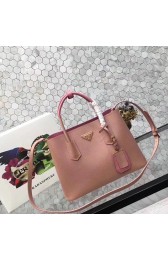 Prada saffiano lux tote original leather bag bn2756 pink HV01013tg76