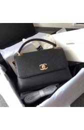 Quality Chanel Flap Bag with Top Handle Original A57147 black HV01869Vu63