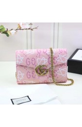 Quality Gucci GG original canvas dionysus clutch purse 443122 pink HV07299Vu63