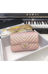 Replica Best Quality Chanel Small Classic Handbag Grained Calfskin & Gold-Tone Metal A69900 pink HV06325Rf83