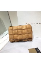 Replica Bottega Veneta PADDED CASSETTE BAG suede 591970 brown HV10266BB13