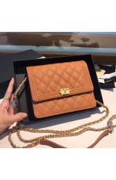 Replica Boy chanel clutch with chain A84433 brown HV00622ij65