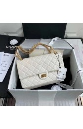 Replica Chanel 2.55 Calfskin Flap Bag A37587 white HV06823UD97