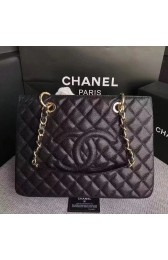 Replica Chanel Caviar Calfskin Leather Tote Bag 20995 Black HV11592zR45