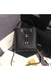 Replica Chanel drawstring bag AS0310 black HV01011XB19