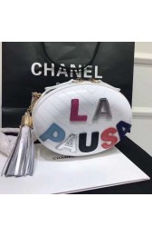 Replica Chanel evening bag Embroidered Lambskin & Gold-Tone Metal AS0204 white HV00672TN94