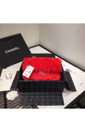 Replica Chanel flap bag Wool sheepskin &Gold-Tone Metal AS1063 red HV10034rH96