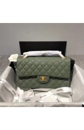 Replica Chanel Flap Original Caviar Leather Shoulder Bag CF1112 green gold chain HV00984iu55