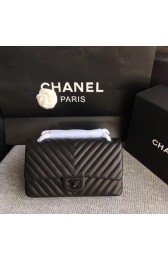Replica Chanel Flap Shoulder Bag Original sheepskin Leather CF 1112V black HV01311nB47
