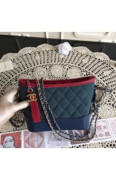 Replica Chanel Gabrielle Nubuck leather Shoulder Bag 93481 dark blue HV07941it96