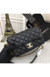Replica Chanel mini Sheepskin Leather cross-body bag 5698 black HV10432ij65