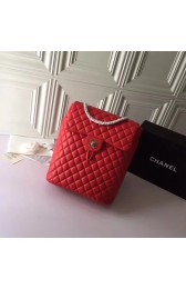 Replica Chanel original Sheepskin Leather knapsack 91122 red HV04292zR45