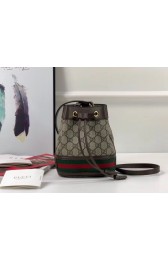 Replica Designer Gucci Ophidia GG mini bucket bag 550620 Brown HV06195Bb80