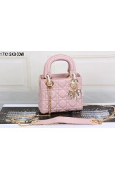 Replica Dior mini 99001 original leather pink HV02654HB48