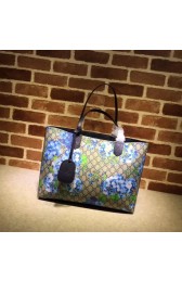 Replica Gucci fashion Reversible GG Leather shopping bag 368568 blue HV09022TN94