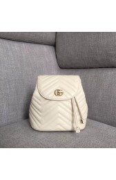 Replica Gucci GG Marmont matelasse backpack 528129 white HV04657zR45