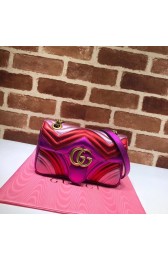 Replica Gucci GG Marmont matelasse Mini Bag 446744 Pink&Red&Purple HV11957zR45