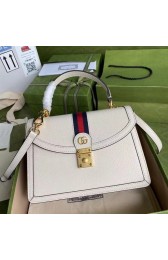 Replica Gucci Ophidia small top handle bag with Web 651055 white HV04654Fi42