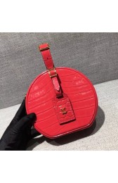 Replica Louis Vuitton original Croco Leather petite boite chapeau M43516 red HV03862ij65