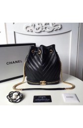 Replica Newest Chanel Flap Shoulder Bag 94889 black HV05843Yn66