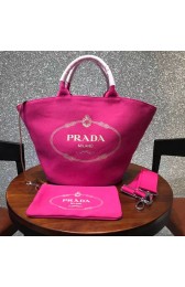 Replica Prada fabric handbag 1BG163 rose HV01789CQ60