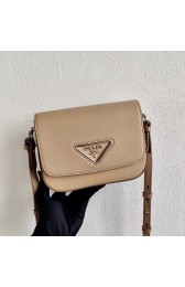 Replica Prada Saffiano leather mini shoulder bag 2BD249 apricot HV04281Xe44