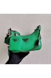 Replica Prada Saffiano leather mini shoulder bag 2BH204 green HV00960cK54
