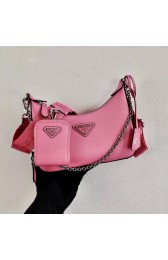 Replica Prada Saffiano leather mini shoulder bag 2BH204 pink HV11654SV68