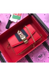 Replica Top Gucci Calfskin Leather mini Shoulder Bag 494646 red HV02458Vx24