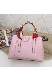 Replica Top Prada Calf leather bag 5021 pink HV07961Cq58